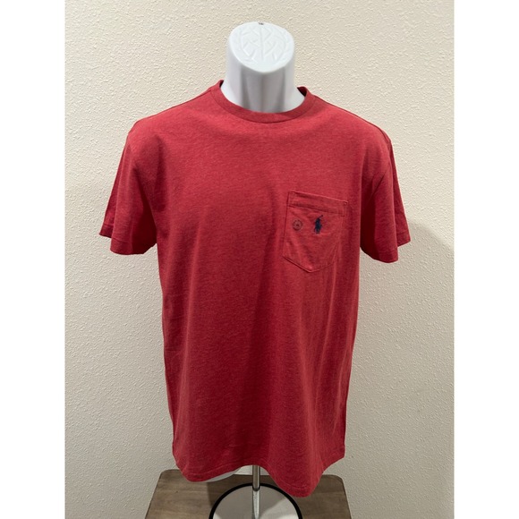 Polo Ralph Lauren Other - Polo Ralph Lauren Mens XS Classic Fit Pocket T-Shirt Heather Red Navy Pony Logo